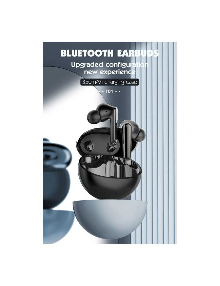 LDNIO earphones με θήκη φόρτισης T01, True Wireless, HiFi, Φ10mm, χρυσά