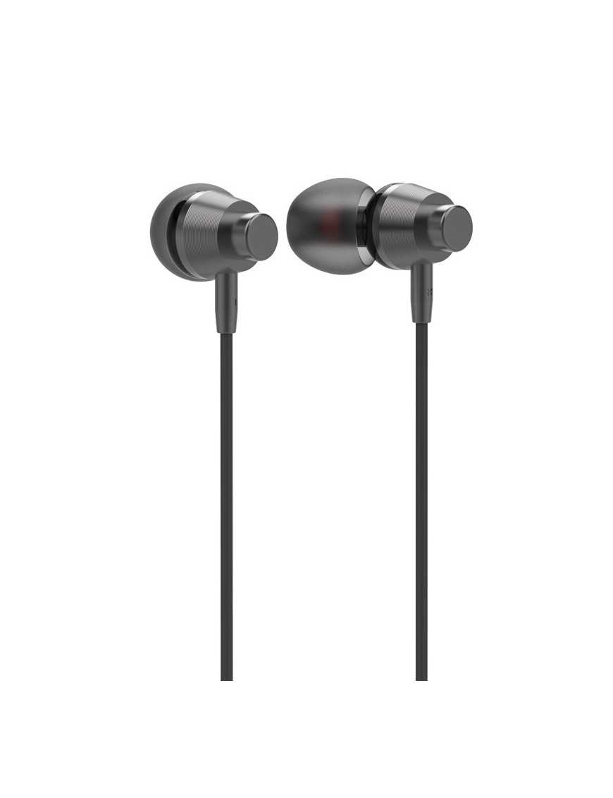 LDNIO earphones με μικρόφωνο HP05, 3.5mm σύνδεση, Φ10mm, 1.2m, γκρι