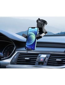 CELEBRAT βάση smartphone αυτοκινήτου HC-08, ταμπλό & αεραγωγών, μαύρη