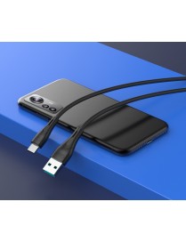 CELEBRAT καλώδιο USB-C σε USB CB-18T, 15W 3A, 480Mbps, 1m, μαύρο