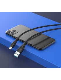 CELEBRAT καλώδιο Lightning σε USB CB-18I, 15W 2.4A, 480Mbps, 1m, μαύρο