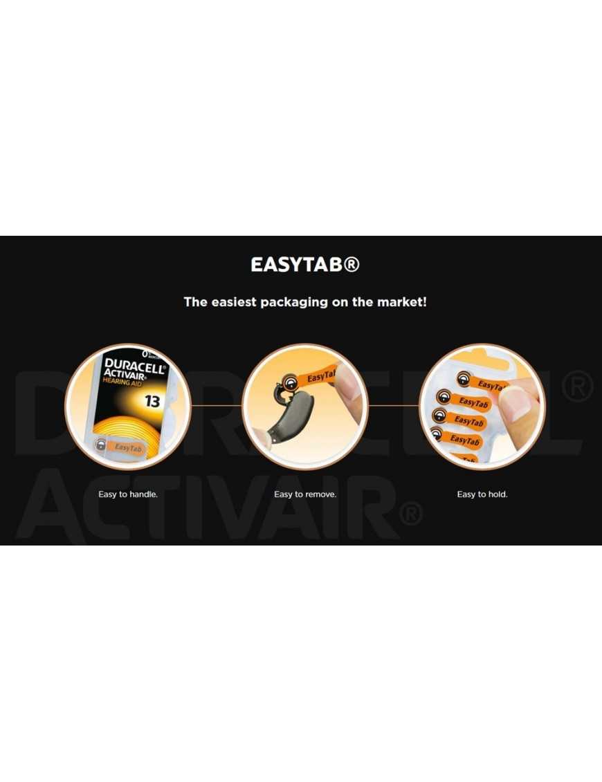 DURACELL μπαταρίες ακουστικών βαρηκοΐας Activair 10, 1.45V, 6τμχ