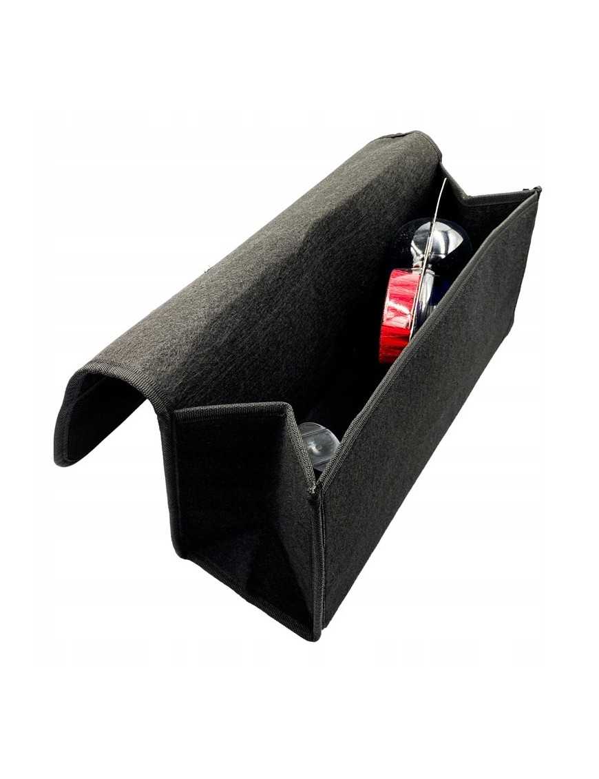 MOJE AUTO θήκη οργάνωσης αυτοκινήτου 93-023, 25x17x47cm, μαύρη