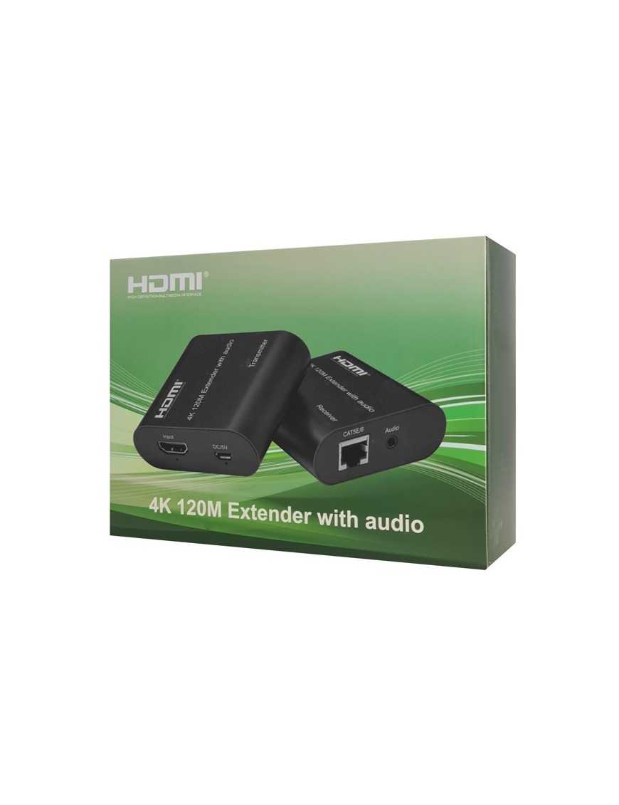 POWERTECH HDMI video extender CAB-H075 μέσω καλωδίου RJ45, 4K, 120m