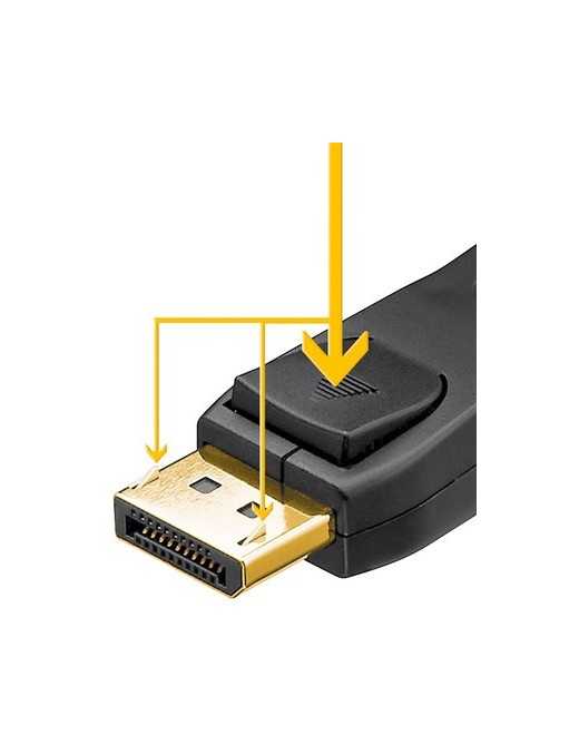 GOOBAY καλώδιο DisplayPort 61712, 4K/60Hz, 21.6 Gbps, 2m, μαύρο