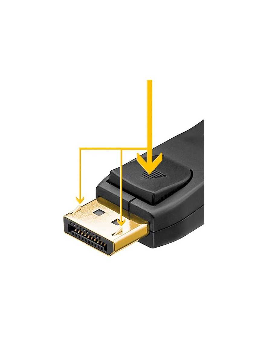 GOOBAY καλώδιο DisplayPort 61712, 4K/60Hz, 21.6 Gbps, 2m, μαύρο