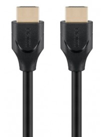 GOOBAY καλώδιο HDMI 2.1 61637, Ethernet ARC 8K/60Hz 48 Gbps, 0.5m, μαύρο