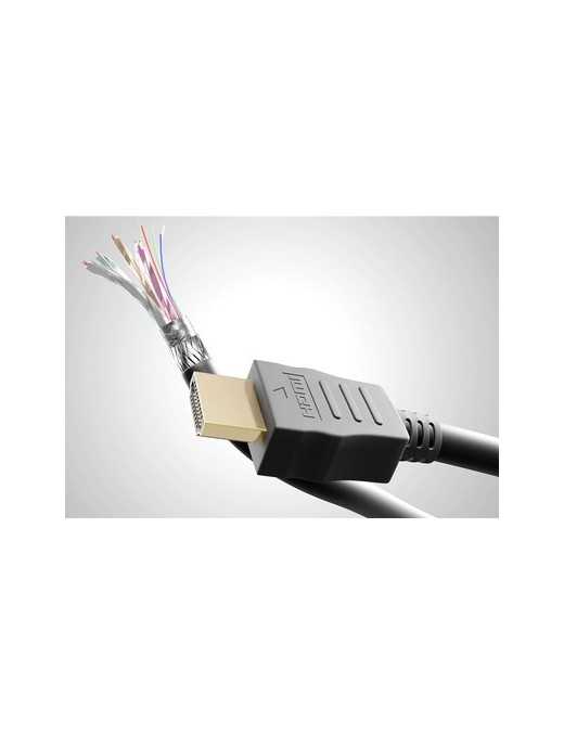 GOOBAY καλώδιο HDMI 2.0 60622 με Ethernet, 4K/60Hz, 18 Gbps, 2m, μαύρο
