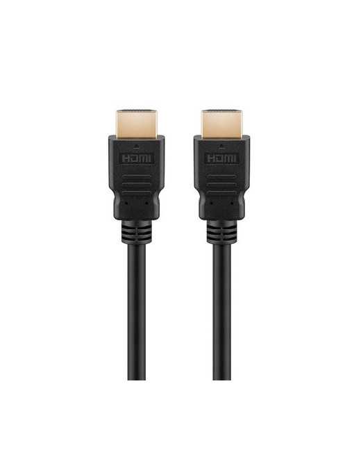 GOOBAY καλώδιο HDMI 2.0 60622 με Ethernet, 4K/60Hz, 18 Gbps, 2m, μαύρο