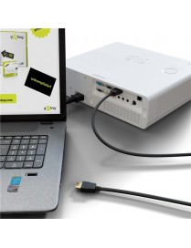 GOOBAY καλώδιο HDMI 2.0 60622 με Ethernet, 4K/60Hz, 18 Gbps, 2m, μαύρο