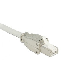 POWERTECH βύσμα δικτύου RJ45 CAB-N351, CAT 6A STP, tool-free, μεταλλικό