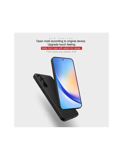 NILLKIN θήκη Super Frosted Shield για Samsung Galaxy A35, μαύρη