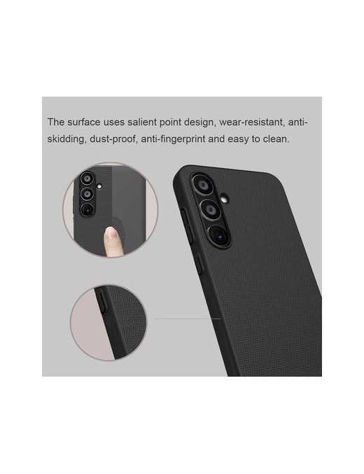 NILLKIN θήκη Super Frosted Shield για Samsung Galaxy A35, μαύρη