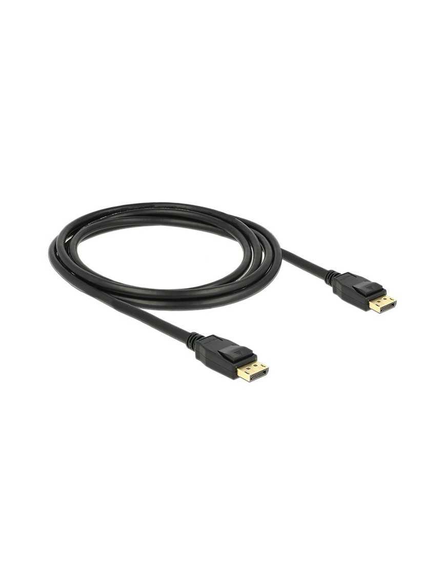 DELOCK καλώδιο DisplayPort 1.2 83806, 4K/60Hz, 21.6 Gbps, 2m, μαύρο