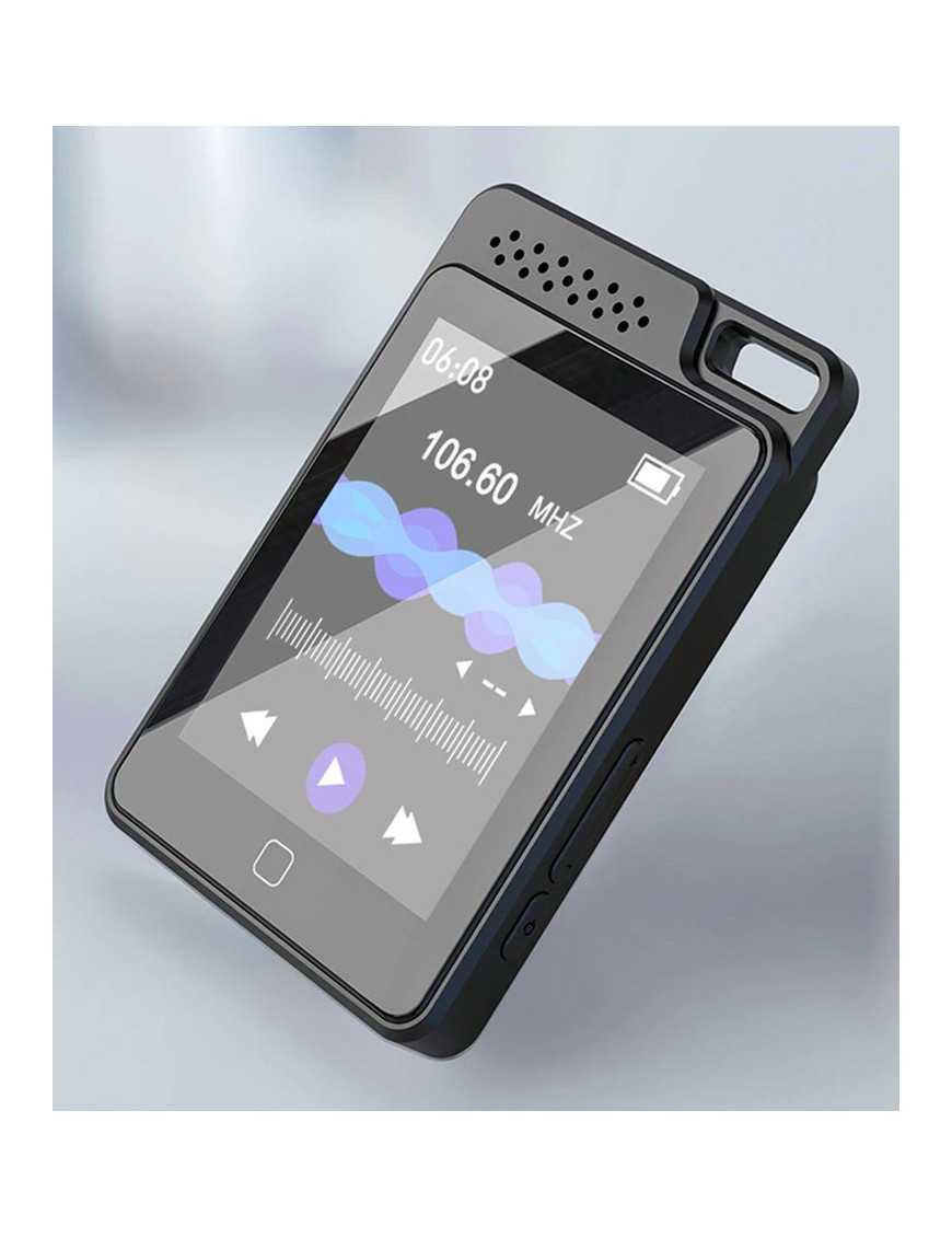 RUIZU MP3 player C1 με οθόνη αφής 2.4", 32GB, ελληνικό μενού, μαύρο