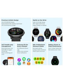 ZEBLAZE smartwatch GTR 3 Pro, heart rate, 1.43" AMOLED, IP68, μαύρο