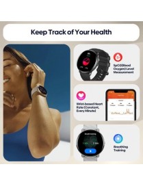 ZEBLAZE smartwatch GTR 3 Pro, heart rate, 1.43" AMOLED, IP68, μαύρο