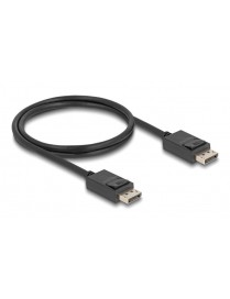 DELOCK καλώδιο DisplayPort 2.1 80492, 8K/60Hz 4K/120Hz 40 Gbps 1m, μαύρο