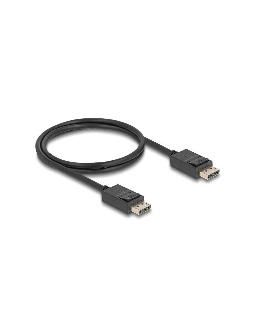 DELOCK καλώδιο DisplayPort 2.1 80492, 8K/60Hz 4K/120Hz 40 Gbps 1m, μαύρο