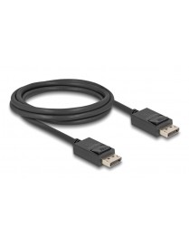 DELOCK καλώδιο DisplayPort 2.1 80493 8K/60Hz 4K/120Hz 40 Gbps, 2m, μαύρο