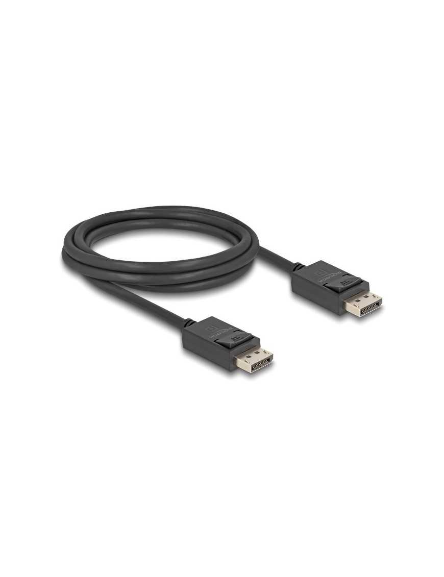 DELOCK καλώδιο DisplayPort 2.1 80493 8K/60Hz 4K/120Hz 40 Gbps, 2m, μαύρο