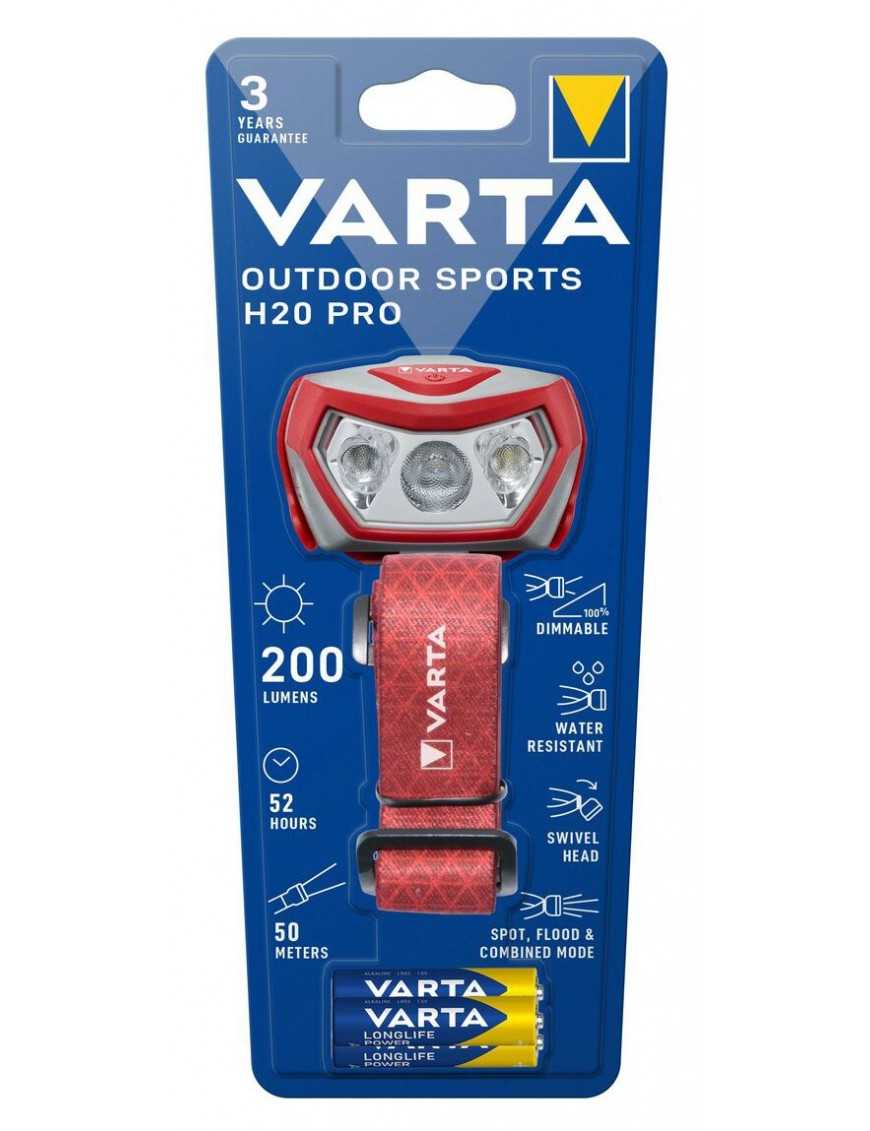 VARTA LED φακός κεφαλής Outdoor Sports H20 Pro, 200lm, IPX4, κόκκινος