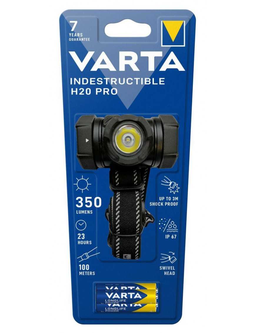 VARTA LED φακός κεφαλής Indestructible H20 Pro, 350lm, IP67, μαύρος