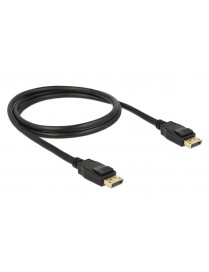 DELOCK καλώδιο DisplayPort 1.2 83805, 4K/60Hz, 21.6 Gbps, 1m, μαύρο