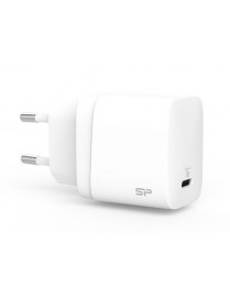 SILICON POWER φορτιστής τοίχου QM10 με καλώδιο, USB-C, 18W, MFi, λευκός