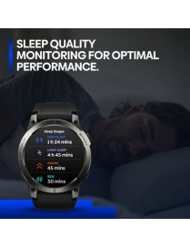 ZEBLAZE smartwatch Stratos 3 Pro, heart rate, 1.43" AMOLED, GPS, μαύρο