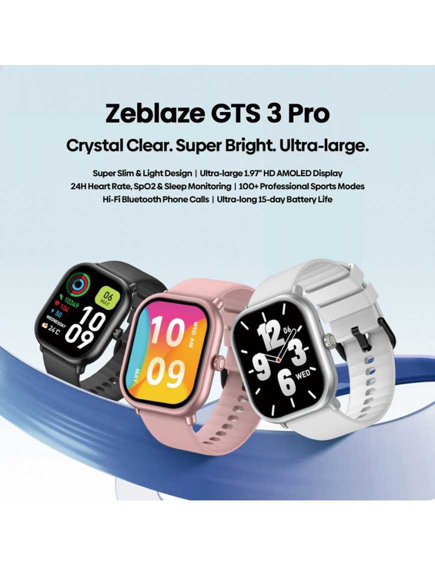 ZEBLAZE smartwatch GTS 3 Pro, heart rate, 1.97" AMOLED, μαύρο