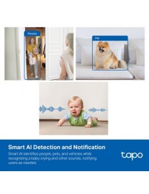 TP-LINK smart κάμερα Tapo C125, 2K, motion detection, Wi-Fi, Ver. 1.0