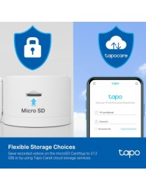 TP-LINK smart κάμερα Tapo C125, 2K, motion detection, Wi-Fi, Ver. 1.0