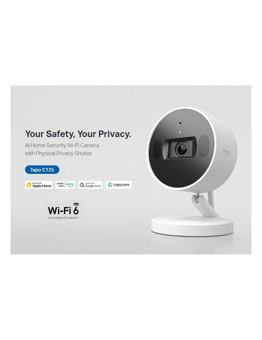 TP-LINK smart κάμερα Tapo C125, 2K, motion detection, Wi-Fi, Ver. 1.0