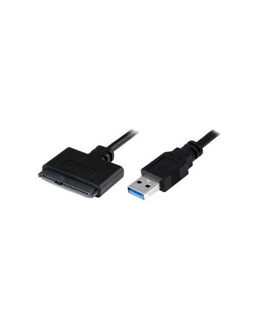 POWERTECH καλώδιο σύνδεσης HDD/SSD CAB-U032, USB 3.0 σε SATA 20cm, μαύρο