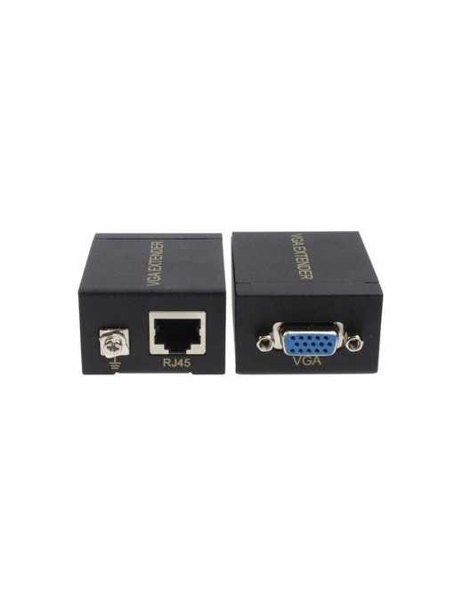 POWERTECH VGA signal extender SLOT-019 μέσω καλωδίου RJ45, 60m