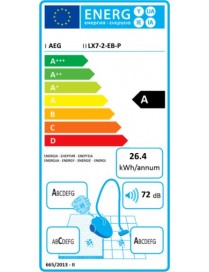 AEG LX7-2-EB-P Ηλεκτρική Σκούπα 650W με Κάδο 1.4lt