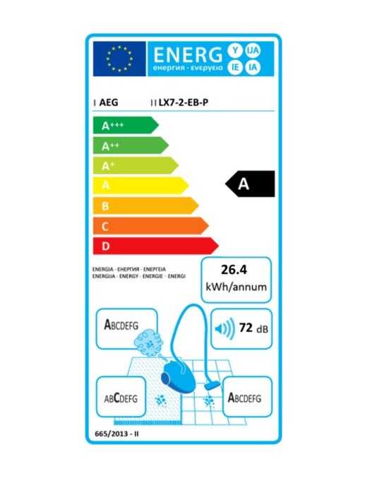 AEG LX7-2-EB-P Ηλεκτρική Σκούπα 650W με Κάδο 1.4lt
