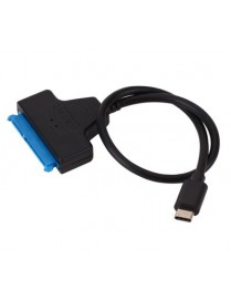 POWERTECH καλώδιο σύνδεσης HDD/SSD CAB-UC060, USB-C σε SATA 6Gbps, μαύρο
