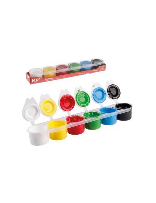 MP σετ τέμπερες ζωγραφικής PP162-01, 6x 15ml, διάφορα χρώματα