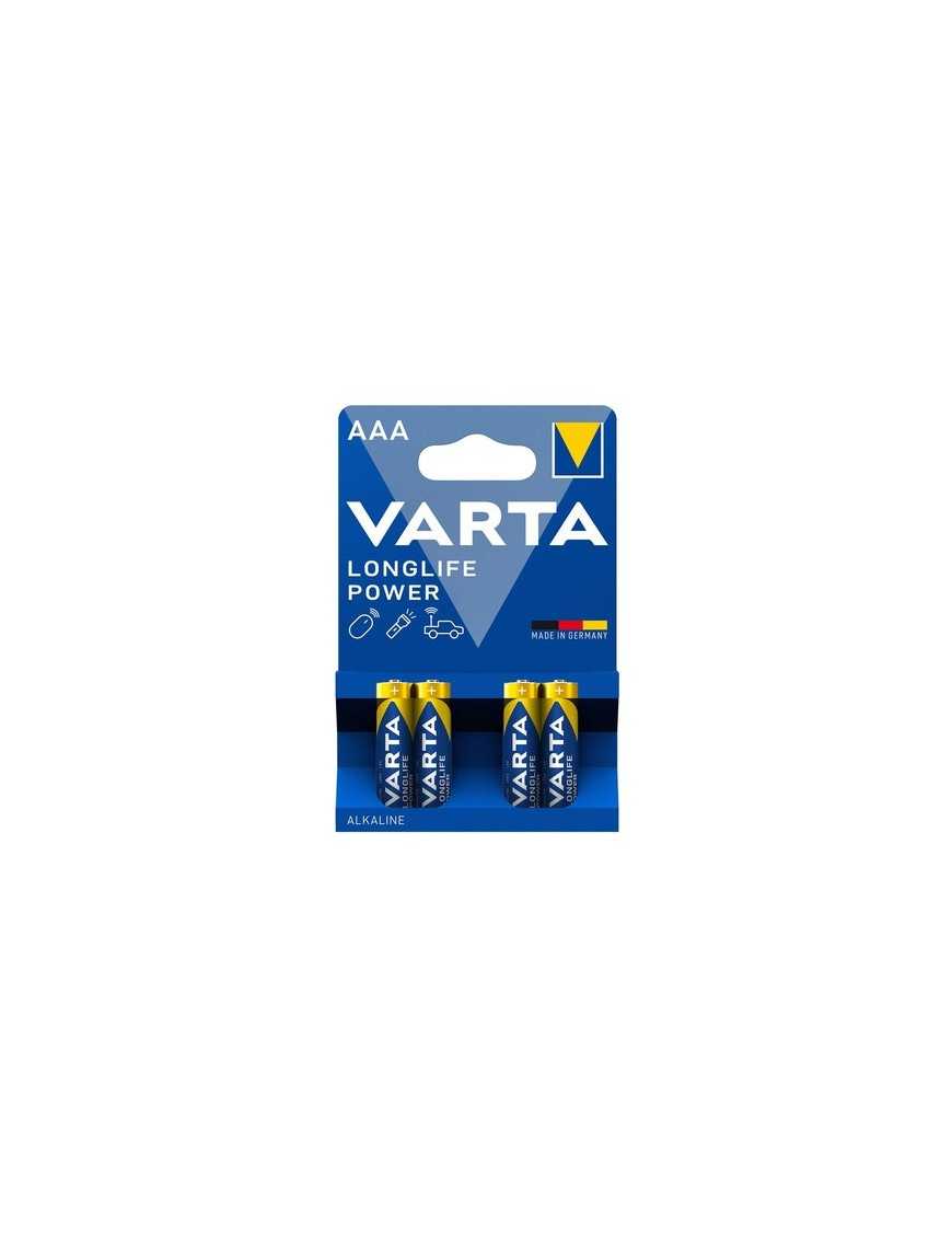 VARTA αλκαλικές μπαταρίες Longlife Power, AAA/LR03, 1.5V, 4τμχ