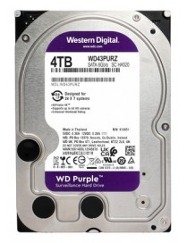 WD σκληρός δίσκος 3.5" Purple Surveillance 4TB, 256MB, 5400RPM, SATA III