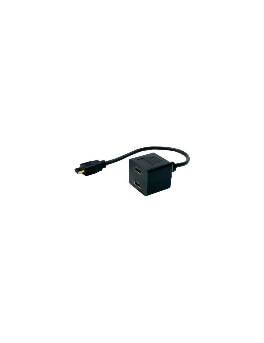 POWERTECH HDMI splitter CAB-H053, 2 σε 1, μαύρο