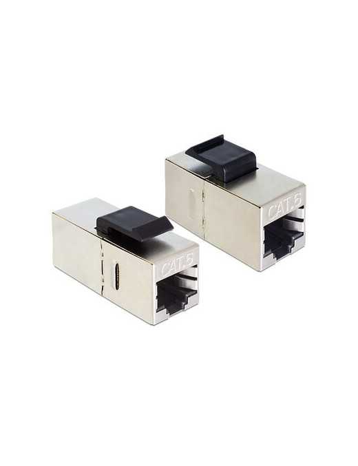 DELOCK Keystone module RJ45 86210, Cat 6 STP, ασημί