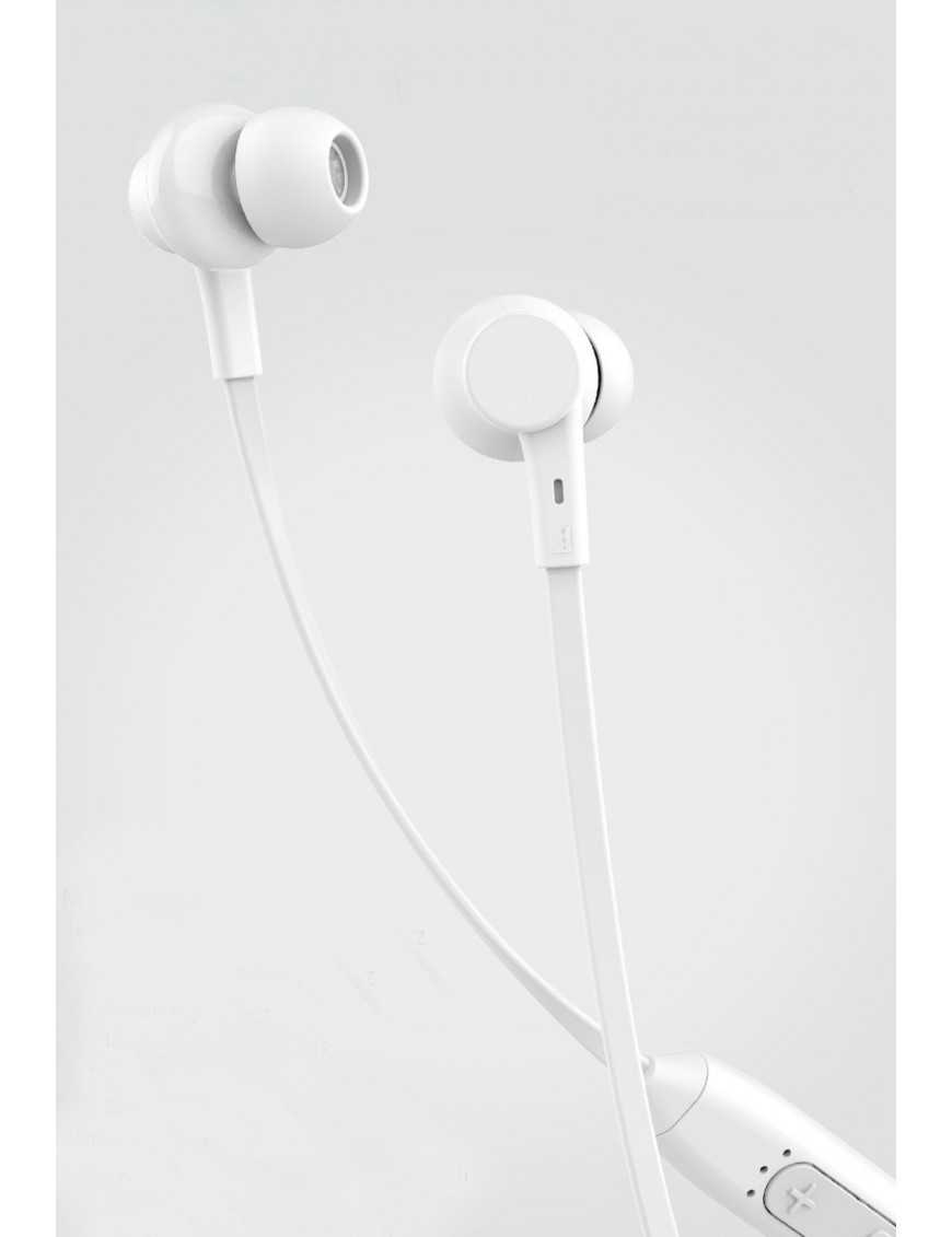 CELEBRAT earphones A20 με μαγνήτη, Bluetooth, 10mm, 70mAh, λευκά