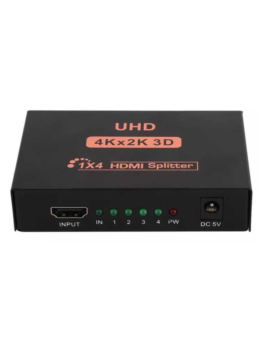 POWERTECH HDMI splitter PTH-048, 4 σε 1, 4K/60Hz, μαύρο