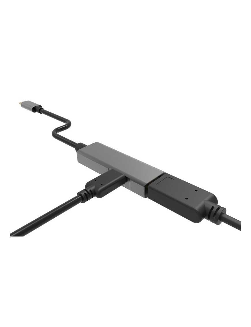 POWERTECH αντάπτορας USB-C σε HDMI PTH-055, 65W PD, 4K, γκρι