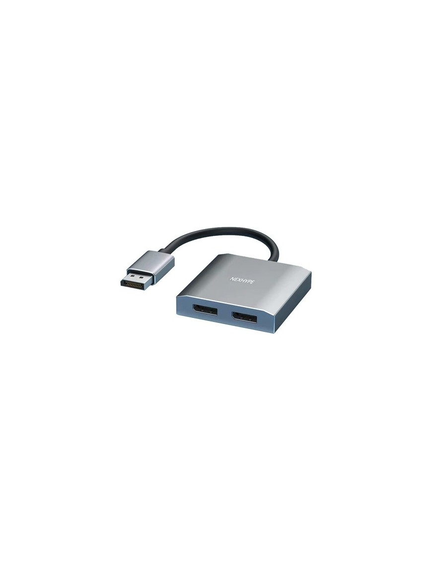 POWERTECH DisplayPort splitter CAB-DP068, 2 σε 1, 4K/60Hz, γκρι