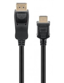 GOOBAY καλώδιο DisplayPort σε HDMI 64836, 4K/30Hz, 2m, μαύρο