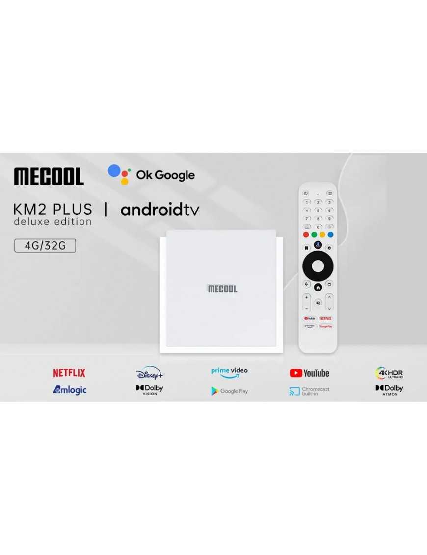 MECOOL TV Box KM2 Plus Deluxe, Google πιστοποίηση, 4K, WiFi, Android 11